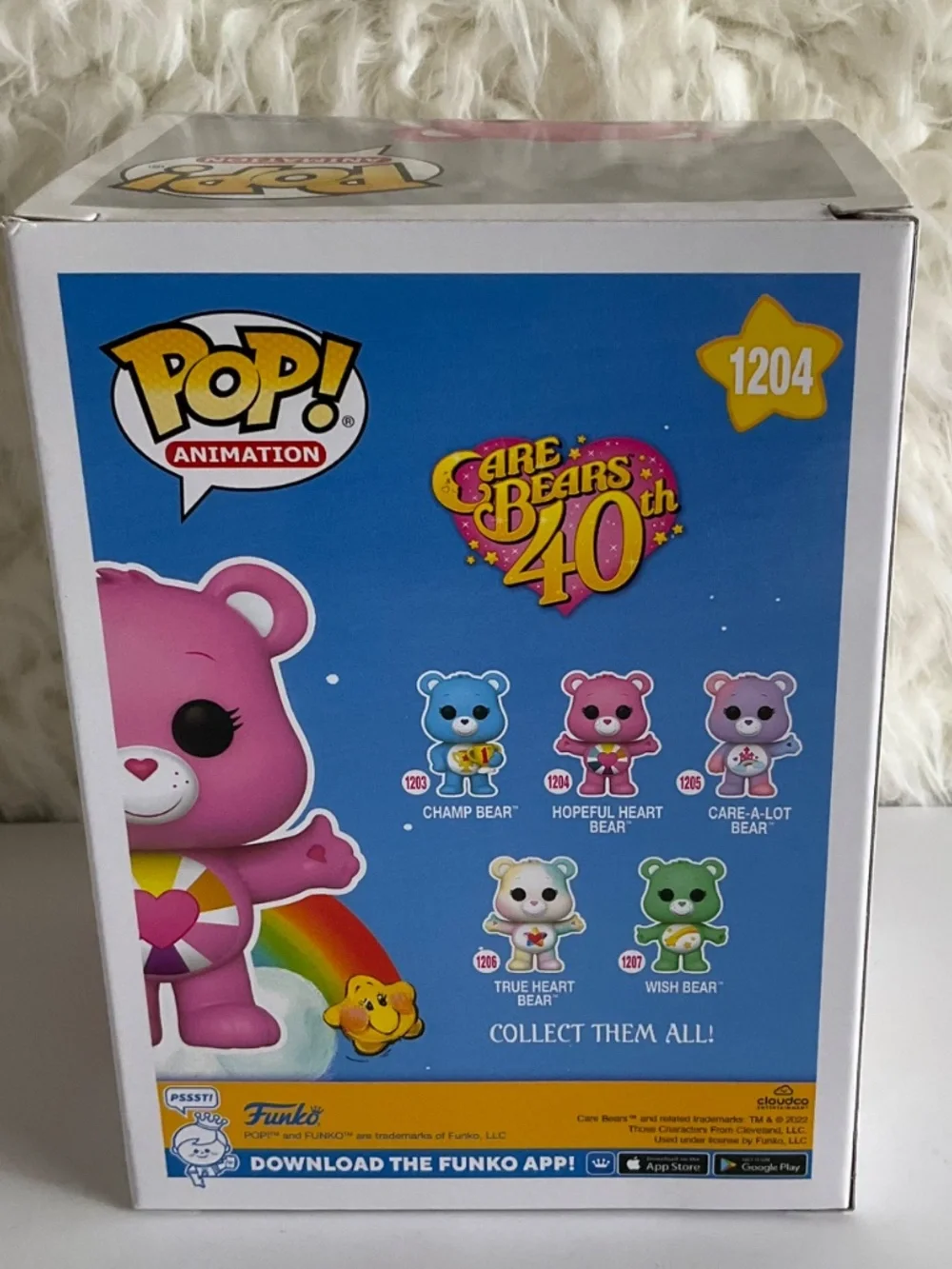 FUNKO POP HOPEFUL HEART BEAR #1204~40TH ANNIVERSARY EDITION~NEW IN THE BOX!